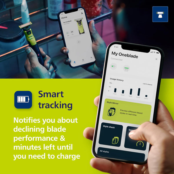 OneBlade Philips Bărbierit rapid, curat și fără iritații
